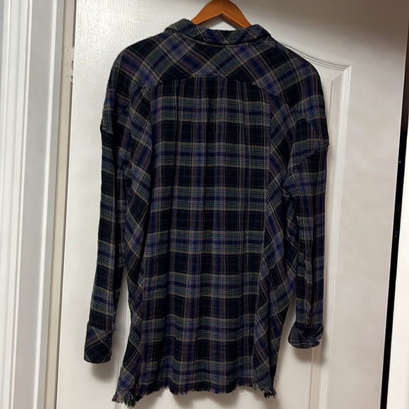 Free People Button down plaid top - Picture 3 of 6